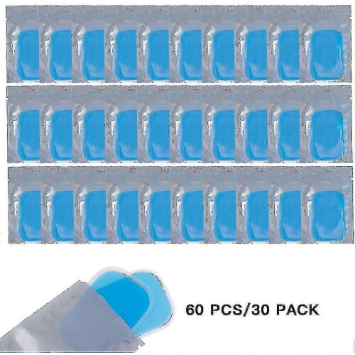 Patchs Gel EMS Autoadhésifs Réutilisables 0.8mm Compatible avec la Plupart des Électrostimulateurs 2