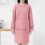 Women's Cotton Linen Apron with Pockets Long Sleeve 1