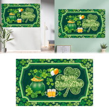 Banner decor festival bere fundal auriu verde