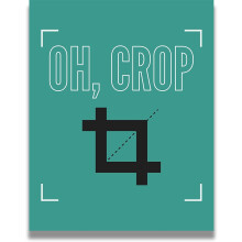 Oh Crop Graphic Designer Wall Art Print