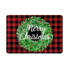 Christmas washable rug non-slip 24x16 in