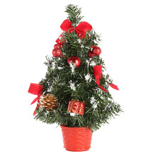 Artificial Christmas Tree Red 3D Shiny Small