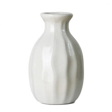 Solid Color Pottery Flower Vase for Home Office Desktop