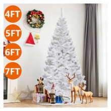 4ft 5ft 6ft 7ft Pre-Lit Artificial Christmas Tree
