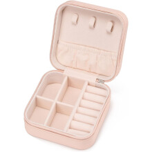 Mini jewelry travel case soft pink 1 piece