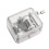 Acrylic Hand Crank Music Box Silver Finish 1