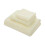 Ensemble de 3 serviettes en coton jaune clair 1