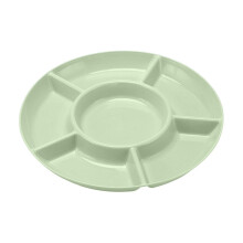 Round solid color snacks tray for candy nuts dried fruit 1