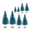Miniature Artificial Christmas Trees Blue 8 pcs 1