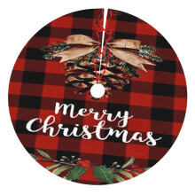 Christmas Tree Skirt Plaid 36 Inch