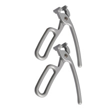 Ensemble de pinces pour plaques chauffantes – Aluminium, lot de 2, gris