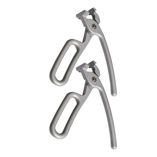 Topfplatten-Greifer-Set – Aluminium, 2er-Pack, Grau