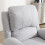 Living And Home Electric Single Sofa Lift Recliner Chair with Heating & Massage Function, Grey 6