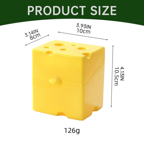 Plastic Airtight Cheese Storage Container 1 pc 2