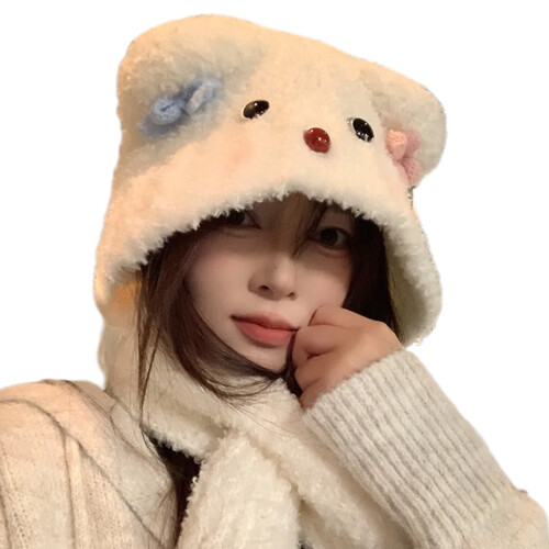 Cappello con orecchie da orso per bambini e ragazzi, stile Lolita morbido