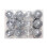 24pc Silver Plastic Christmas Ball Ornaments 1