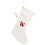 Julstrumpor med initialer stickade stora 1 par 1