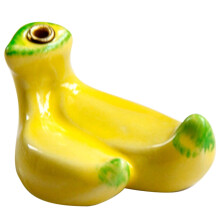 Soporte para varitas de incienso con forma de plátano para escritorio