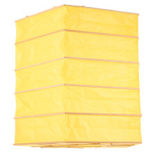 Abat-jour en papier origami jaune pour lampe, sol/plafond