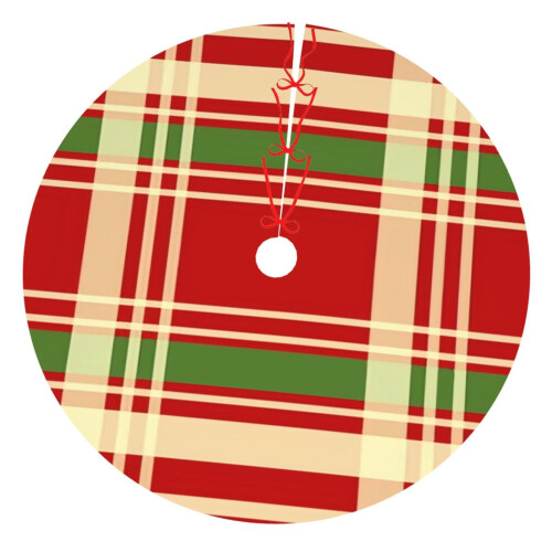 Christmas Tree Skirt Plaid 36 Inch