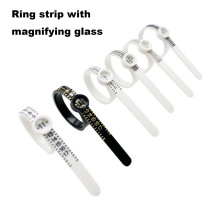Ring Sizer Tool with Magnifying Glass 1 Piece
