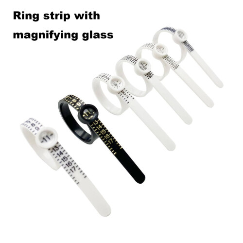 Ring Sizer Tool with Magnifying Glass