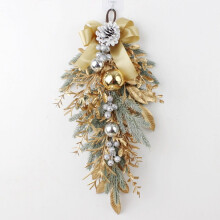 Christmas Wreath Golden Twigs Artificial 1 Piece