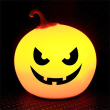 Halloween LED-pumpaljus med fjärrkontroll USB-laddning Orange
