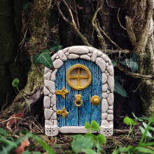 Kit de puerta de hadas en miniatura Yakbaofuo para paredes y árboles exteriores