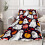 Halloween throw blanket for couch or bed, yellow gothic 1
