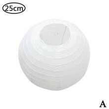 Round white paper lantern 30 cm hanging lampshade