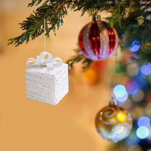 Christmas Ball Ornaments Set Black Irregular Hanging Balls