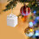 Christmas Ball Ornaments Set Black Irregular Hanging Balls 1