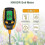 Digital Soil Tester for Plants with Moisture, pH, Temperature & Light Sensor, Large LCD Screen, Orange Probe 2