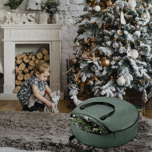 Opbergtas voor kerstversieringen met handvat 1