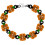 Kit de pulseira de cota de malha com espirais de abóbora 1