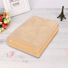 Fleece Throw Blanket Beige 20" x 27.5"