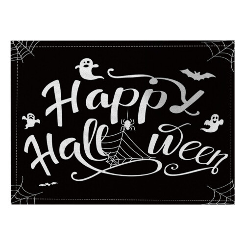Halloween placemats linen heat-insulating 4-pack 2