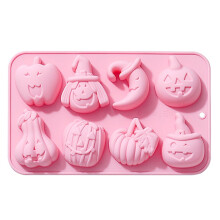 Silikónová forma na halloweensku tortu s nepriľnavým povrchom, 8 kusov