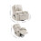Living And Home Electric Single Sofa Lift Recliner Chair with Heating & Massage Function, Beige 8