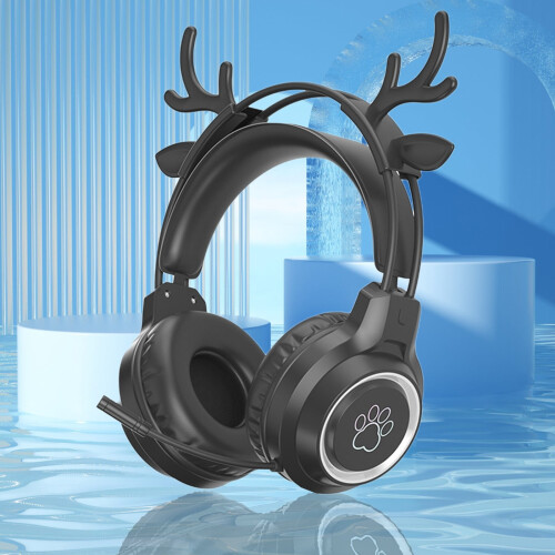 Casque de jeu filaire supra-auriculaire Antler avec micro