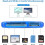Multi Card Reader compatible with various memory cards, USB 2.0 Plug-and-Play for PC and Mac, Portable Data Transfer Hub 2