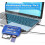 Multi Card Reader compatible with various memory cards, USB 2.0 Plug-and-Play for PC and Mac, Portable Data Transfer Hub 5