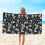 Floral Minimalist Microfiber Bath Towel 30 x 60 in 1
