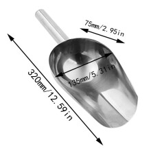 Pelle à glace en acier inoxydable – Multiusage, robuste,