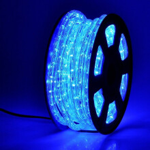 LED lano, světle modré, vodotěsné, 30 m, 4 režimy