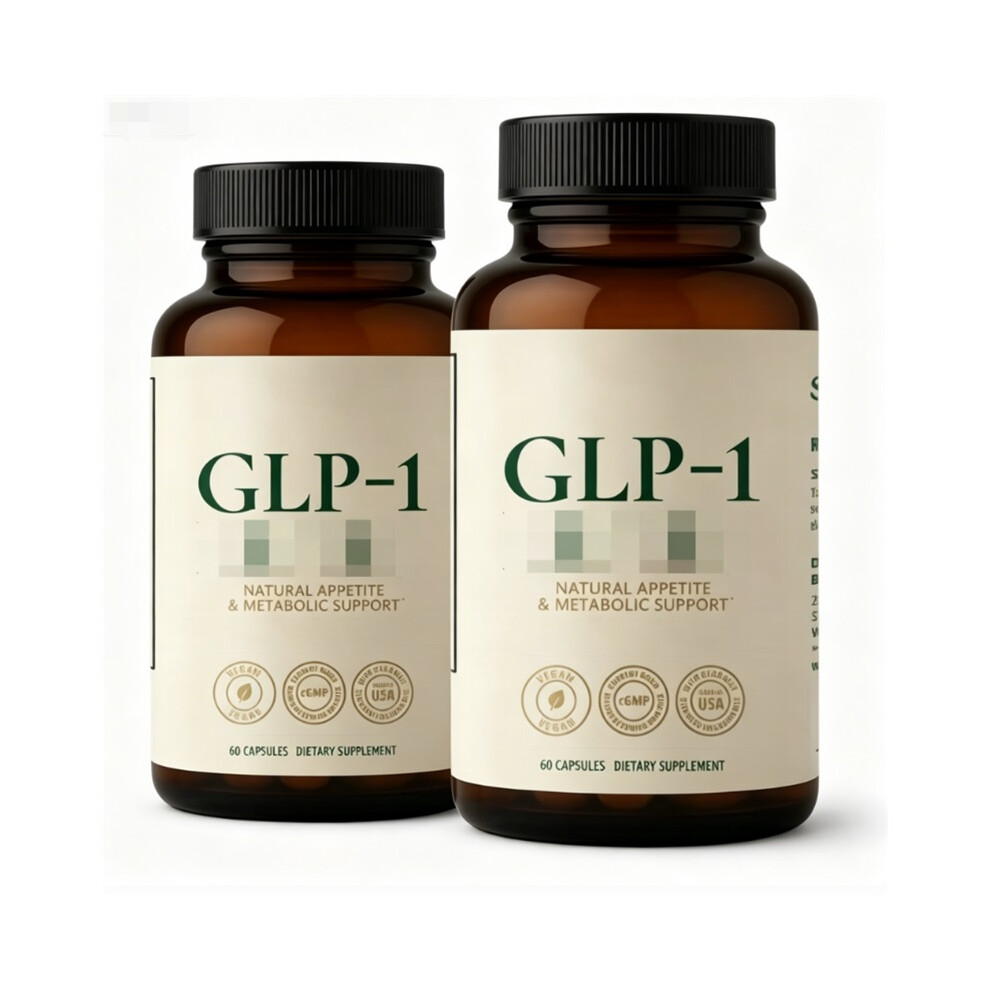 (2PCS) GLP-1 Natural Supplement, Vegan Appetite & Metabolic Support, 60 Capsule