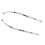 Rear Bumper Moulding Trim Strip, Silver Plastic, Compatible with Mercedes B-Class W246 2012-2014 3