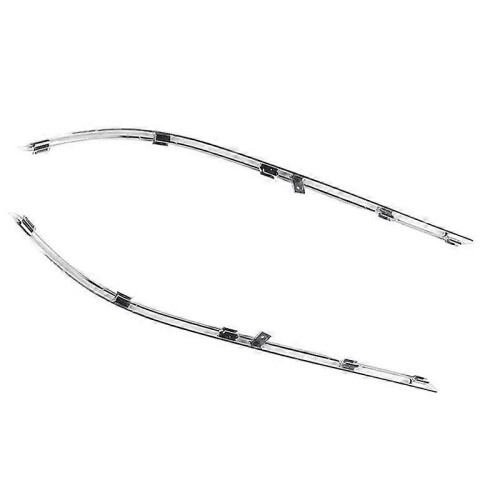 Rear Bumper Moulding Trim Strip, Silver Plastic, Compatible with Mercedes B-Class W246 2012-2014 2