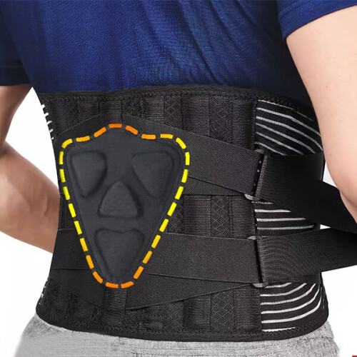 Posture Corrector Belt, Adjustable Lumbar Support for Back Pain Relief, for Daily Use and Work 2